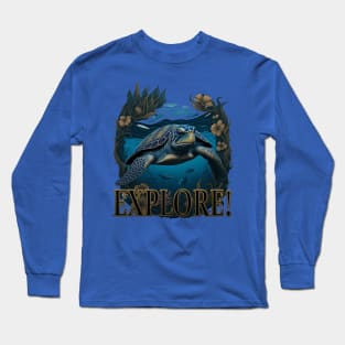 TURTLE EXPLORE Long Sleeve T-Shirt